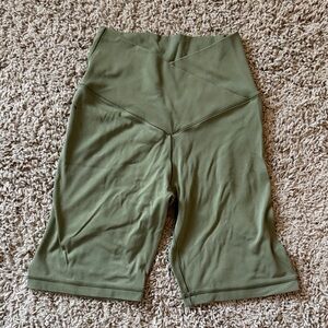Aerie Offline Crossover Olive Green Bike Shorts